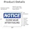 Signmission Close Valve After Fueling, 10 in W x Rectangle, Vinyl Decal OS-2PACK-NS-D-710-L-10670 - alternate 5